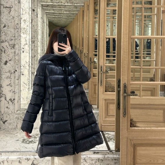 몽클레어 Suyenne 후드 미디 길이 다운 재킷